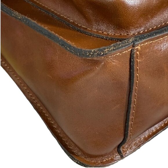 Patricia Nash Lari Denim & Leather Colorblock Crossbody Bag with Dust Bag - Picture 8 of 14